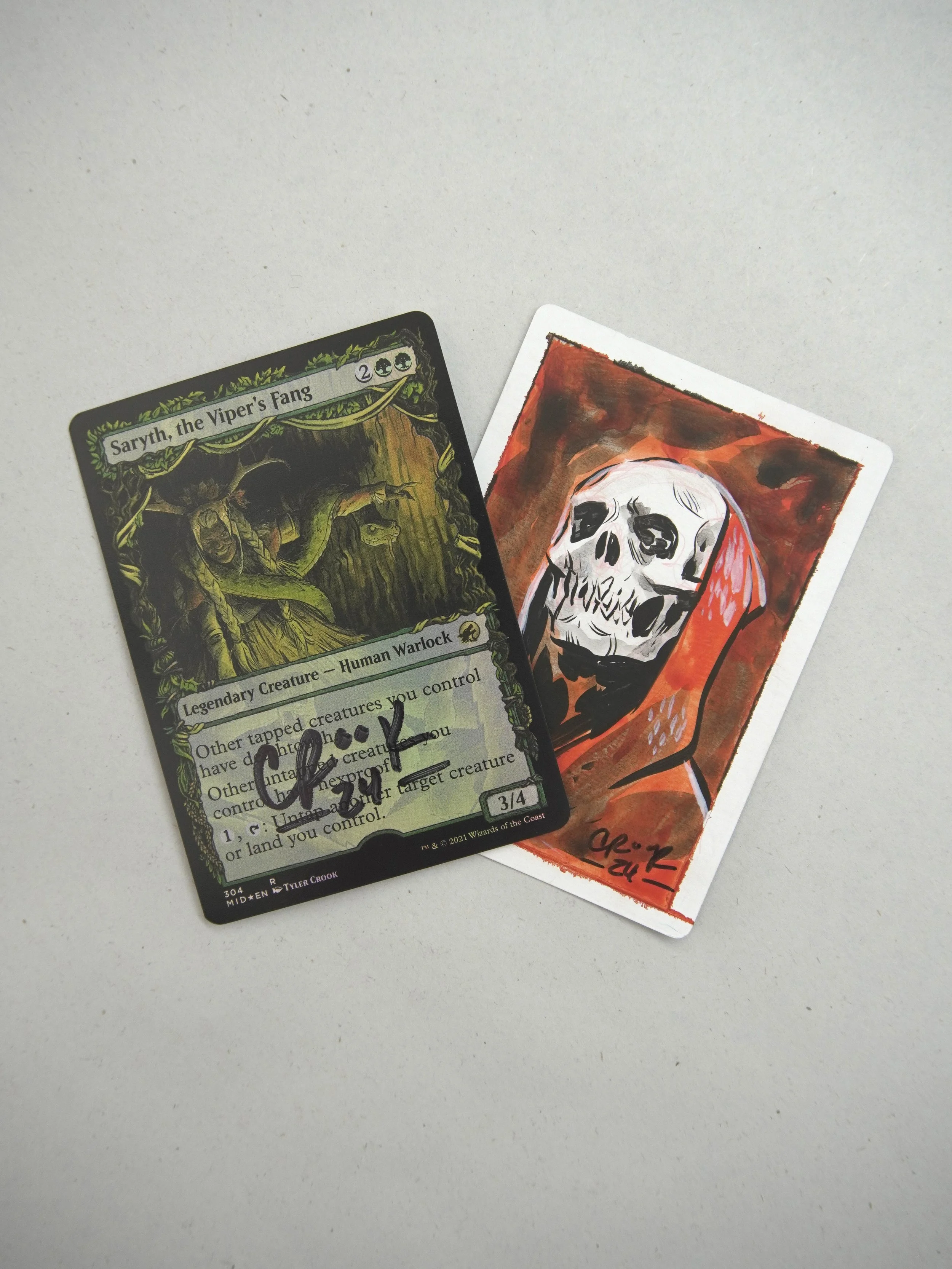 MTG Artist Proof: Saryth, The Viper's Fang — Mr Tyler Crook